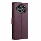 For OPPO A2 Pro N.BEKUS CSJ-P1 Solid Color Leather Phone Case(Wine Red) - 3