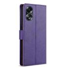 For OPPO A1 Pro / Reno8 T 5G N.BEKUS CSJ-P1 Solid Color Leather Phone Case(Purple) - 3