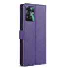 For OPPO Reno11 F 5G N.BEKUS CSJ-P1 Solid Color Leather Phone Case(Purple) - 3