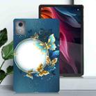 For Lenovo Tab K11 Plus Color Painting Pattern Smart Tablet TPU Case(Butterfly Circle) - 2