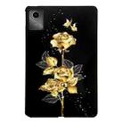 For Lenovo Tab M11 / Xiaoxin Pad 2024 Color Painting Pattern Smart Tablet TPU Case(Golden Rose) - 1