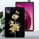 For Lenovo Tab M11 / Xiaoxin Pad 2024 Color Painting Pattern Smart Tablet TPU Case(Golden Rose) - 2