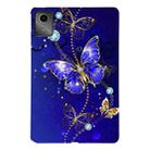 For Lenovo Tab M11 / Xiaoxin Pad 2024 Color Painting Pattern Smart Tablet TPU Case(Blue Butterfly) - 1