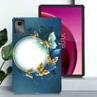 For Lenovo Tab M11 / Xiaoxin Pad 2024 Color Painting Pattern Smart Tablet TPU Case(Butterfly Circle) - 2