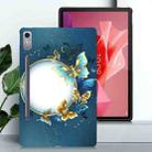 For Lenovo Tab P12 Color Painting Pattern Smart Tablet TPU Case(Butterfly Circle) - 2