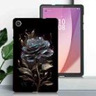 For Lenovo Tab M8 4th Gen Color Painting Pattern Smart Tablet TPU Case(Black Rose) - 2