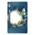 For Lenovo Tab P11 Pro Gen 2 Color Painting Pattern Smart Tablet TPU Case(Butterfly Circle) - 1