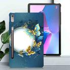 For Lenovo Tab P11 Pro Gen 2 Color Painting Pattern Smart Tablet TPU Case(Butterfly Circle) - 2