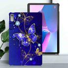 For Lenovo Tab P11 Gen 2 Color Painting Pattern Smart Tablet TPU Case(Blue Butterfly) - 2