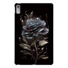 For Lenovo Tab P11 Gen 2 Color Painting Pattern Smart Tablet TPU Case(Black Rose) - 1