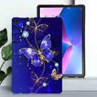 For Lenovo Tab M10 3rd Gen Color Painting Pattern Smart Tablet TPU Case(Blue Butterfly) - 2