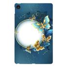 For Lenovo Tab M10 Plus 3rd Gen Color Painting Pattern Smart Tablet TPU Case(Butterfly Circle) - 1