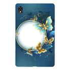 For Lenovo Legion Y700 Color Painting Pattern Smart Tablet TPU Case(Butterfly Circle) - 1