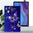 For Lenovo Tab M10 HD Gen 2 Color Painting Pattern Smart Tablet TPU Case(Blue Butterfly) - 2