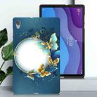 For Lenovo Tab M10 HD Gen 2 Color Painting Pattern Smart Tablet TPU Case(Butterfly Circle) - 2