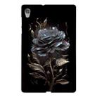 For Lenovo Tab M10 HD Gen 2 Color Painting Pattern Smart Tablet TPU Case(Black Rose) - 1