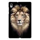 For Lenovo M10 Plus Color Painting Pattern Smart Tablet TPU Case(Lion) - 1