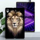 For Lenovo M10 Plus Color Painting Pattern Smart Tablet TPU Case(Lion) - 2