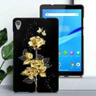 For Lenovo Tab M8 HD Golden Rose Pattern Smart Tablet TPU Case(Black) - 2