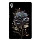 For Lenovo Tab M8 HD Color Painting Pattern Smart Tablet TPU Case(Black Rose) - 1