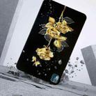 For Nokia T10 Golden Rose Pattern Smart Tablet TPU Case(Black) - 3