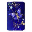 For Nokia T10 Color Painting Pattern Smart Tablet TPU Case(Blue Butterfly) - 1