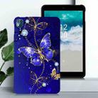 For Nokia T10 Color Painting Pattern Smart Tablet TPU Case(Blue Butterfly) - 2