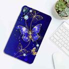 For Nokia T10 Color Painting Pattern Smart Tablet TPU Case(Blue Butterfly) - 3