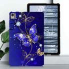 For Nokia T21 Color Painting Pattern Smart Tablet TPU Case(Blue Butterfly) - 2