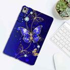 For Nokia T21 Color Painting Pattern Smart Tablet TPU Case(Blue Butterfly) - 3