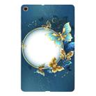 For Samsung Galaxy Tab A 10.1 (2019) Color Painting Pattern Smart Tablet TPU Case(Butterfly Circle) - 1