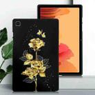 For Samsung Galaxy Tab A7 10.4 2020 Color Painting Pattern Smart Tablet TPU Case(Golden Rose) - 2