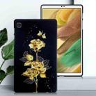 For Samsung Galaxy Tab A7 Lite Color Painting Pattern Smart Tablet TPU Case(Golden Rose) - 2