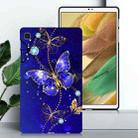 For Samsung Galaxy Tab A7 Lite Color Painting Pattern Smart Tablet TPU Case(Blue Butterfly) - 2