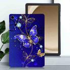 For Samsung Galaxy Tab A9+ Color Painting Pattern Smart Tablet TPU Case(Blue Butterfly) - 2