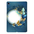 For Samsung Galaxy Tab A9+ Color Painting Pattern Smart Tablet TPU Case(Butterfly Circle) - 1