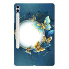 For Samsung Galaxy Tab S7+ / S8+ Color Painting Pattern Smart Tablet TPU Case(Butterfly Circle) - 1