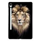 For Samsung Galaxy Tab S9 / S9 FE Color Painting Pattern Smart Tablet TPU Case(Lion) - 1