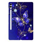 For Samsung Galaxy Tab S9+ / S9 FE+ Color Painting Pattern Smart Tablet TPU Case(Blue Butterfly) - 1