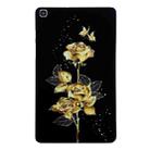 For Samsung Galaxy Tab A 8.0 2019 Color Painting Pattern Smart Tablet TPU Case(Golden Rose) - 1