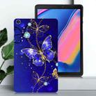 For Samsung Galaxy Tab A 8.0 2019 Color Painting Pattern Smart Tablet TPU Case(Blue Butterfly) - 2