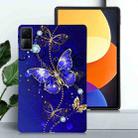 For Redmi Pad 10.61 Color Painting Pattern Smart Tablet TPU Case(Blue Butterfly) - 2