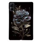 For Redmi Pad 10.61 Color Painting Pattern Smart Tablet TPU Case(Black Rose) - 1