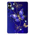 For Redmi Pad Pro / Pad Pro 5G Color Painting Pattern Smart Tablet TPU Case(Blue Butterfly) - 1