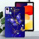 For Redmi Pad SE Color Painting Pattern Smart Tablet TPU Case(Blue Butterfly) - 2