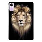 For Redmi Pad SE Color Painting Pattern Smart Tablet TPU Case(Lion) - 1