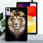 For Redmi Pad SE Color Painting Pattern Smart Tablet TPU Case(Lion) - 2