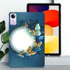 For Redmi Pad SE Color Painting Pattern Smart Tablet TPU Case(Butterfly Circle) - 2