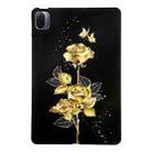 For Xiaomi Pad 5 / Pad 5 Pro Color Painting Pattern Smart Tablet TPU Case(Golden Rose) - 1