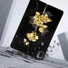 For Xiaomi Pad 5 / Pad 5 Pro Color Painting Pattern Smart Tablet TPU Case(Golden Rose) - 3